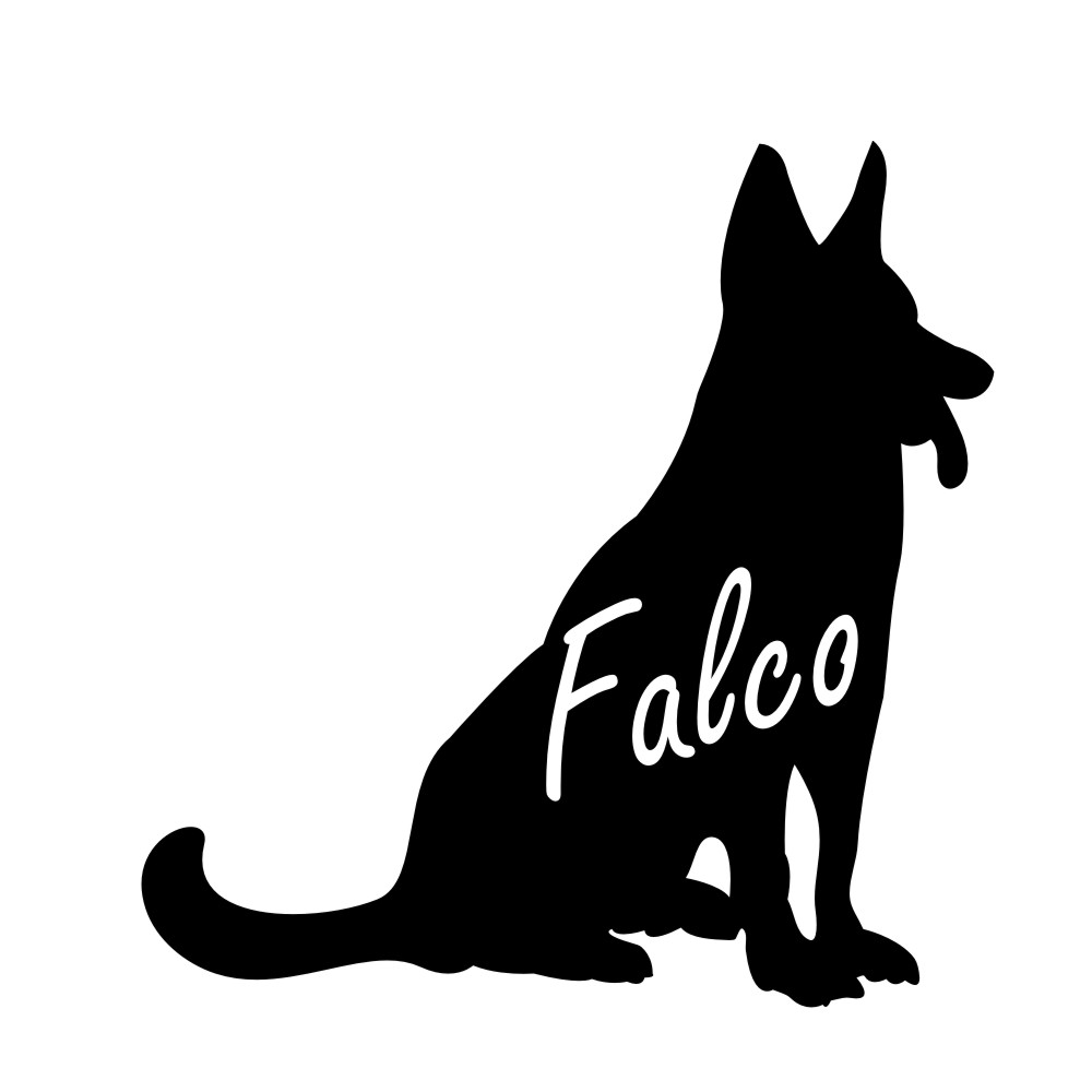 Hunde Aufkleber black 4,5 cm rund Rassehund Text I love Schaeferhunde  307XXX 